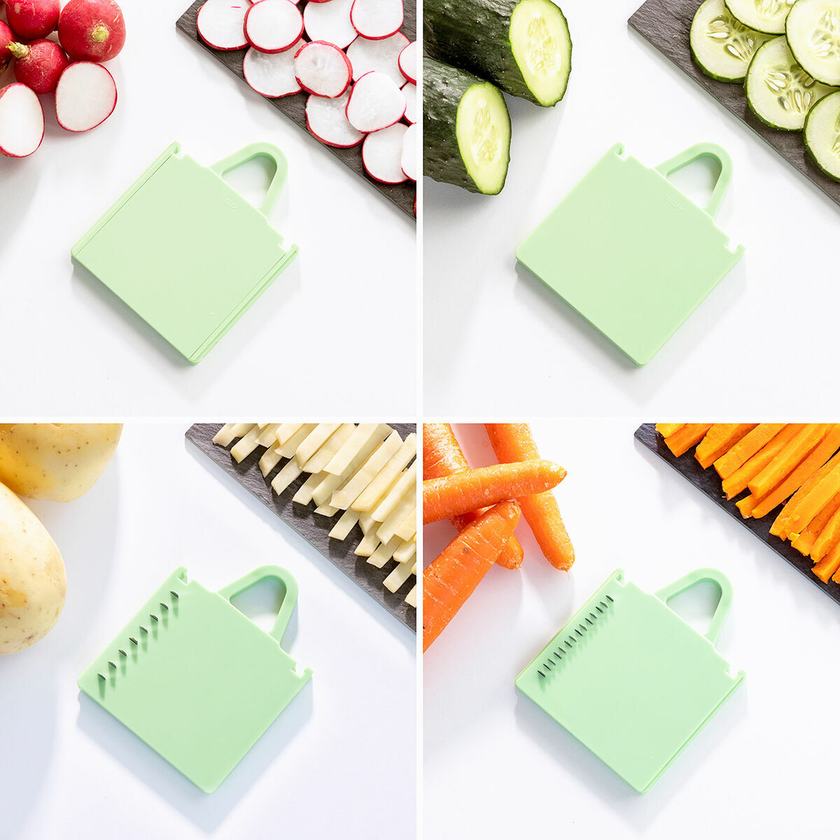 5-i-1 hopfällbar mandolin för grönsaker