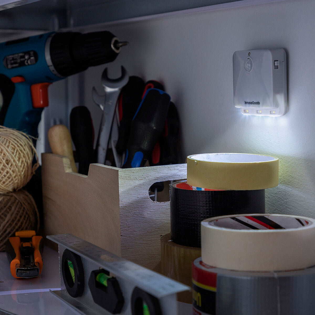 LED-lampa med rörelsesensor – batteridriven belysning