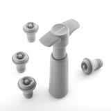 Vakumpump för vinflaskor med 4 korkar
