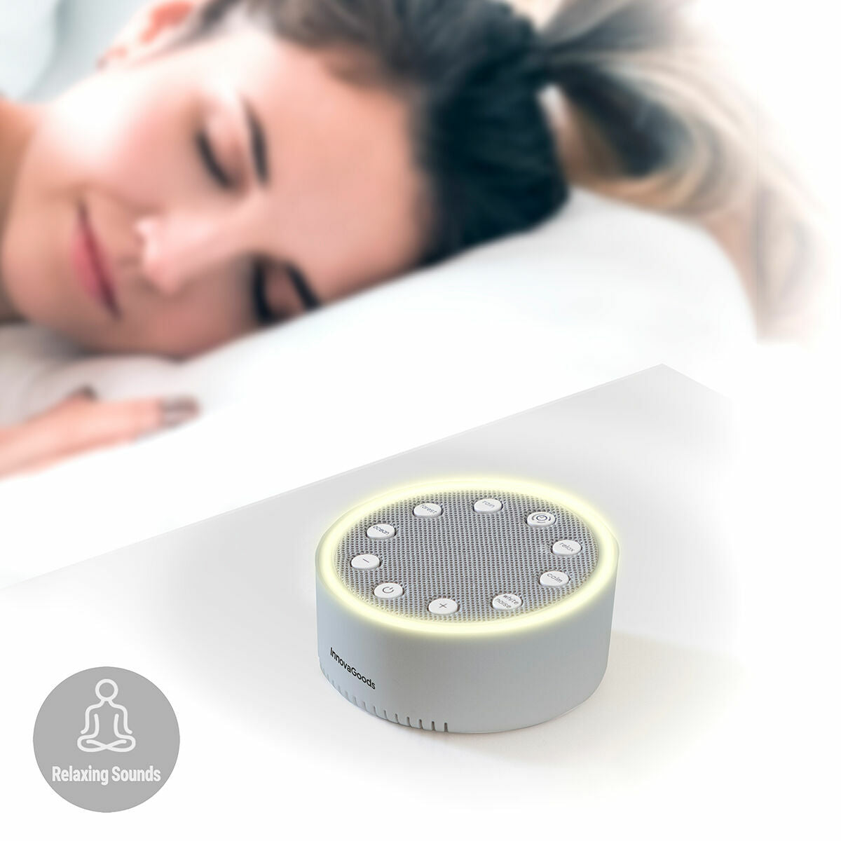 Sov bättre med white noise högtalare