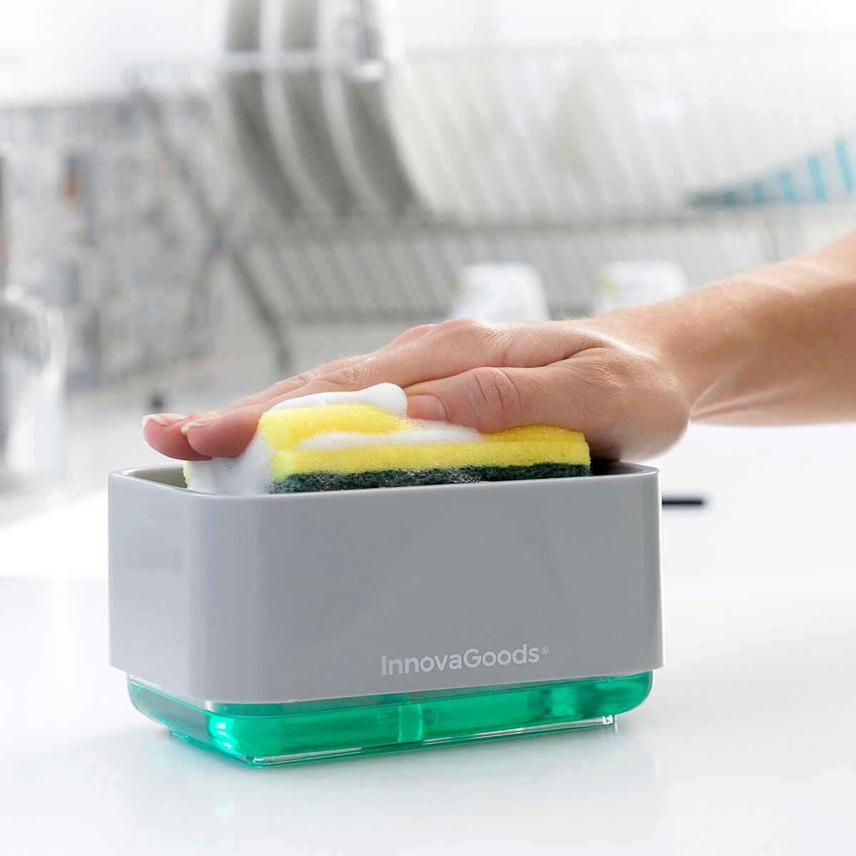 Diskmedelspump med smart tömning